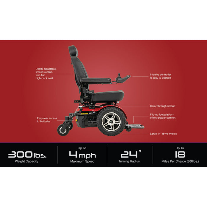AmeriGlide Pride Jazzy Elite 14  Power Wheelchair