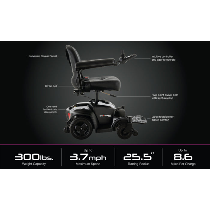AmeriGlide Pride Go-Chair MED Power Wheelchair