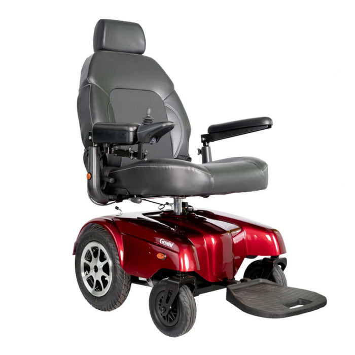 Merits GEMINI W/ LIFT RED Heavy-Duty Power Wheelchair P30111ARMU