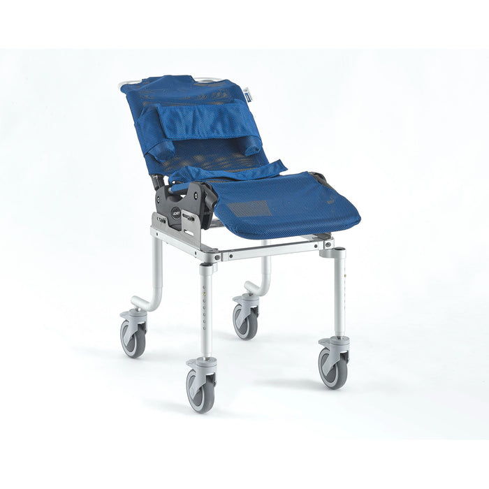 Nuprodx Mobility MC4000Leckey Roll-in Base With Leckey Size 1 To 4 Mesh Bath Chair Mounted On Top