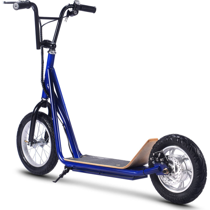 MotoTec MT-Groove-36v-350w_Blue Big Wheel Lithium Electric Scooter