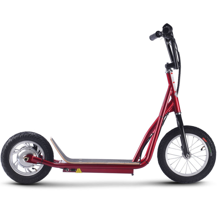 MotoTec MT-Groove-36v-350w_Red Big Wheel Lithium Electric Scooter