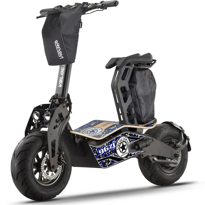 MotoTec MT-Mad-1600_Blue 48v Electric Scooter