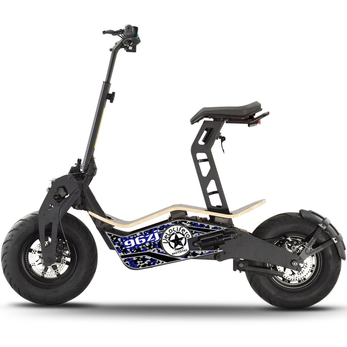MotoTec MT-Mad-1600_Blue 48v Electric Scooter