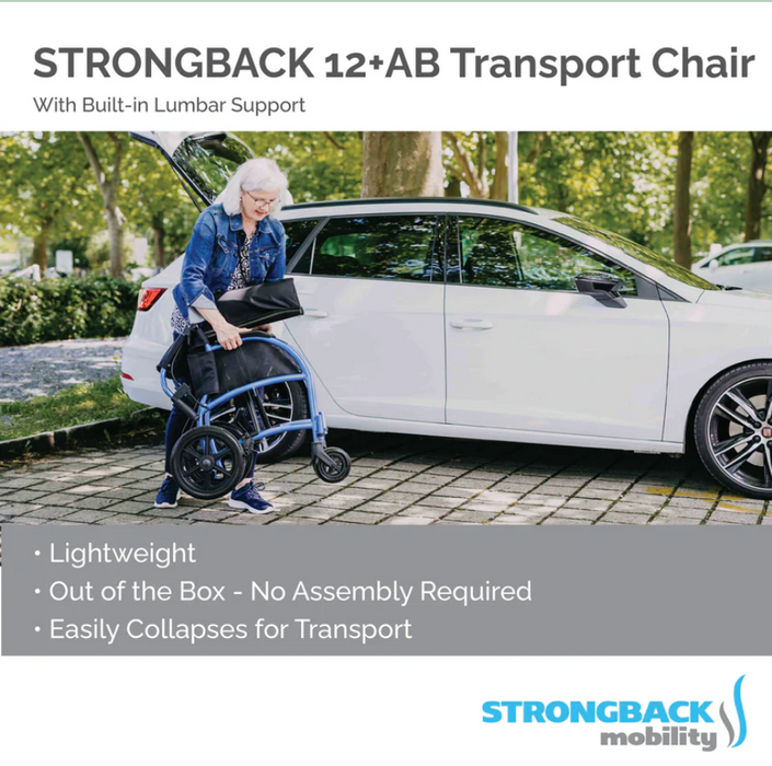 Strongback Mobility Excursion : 12+AB Transport Wheelchair