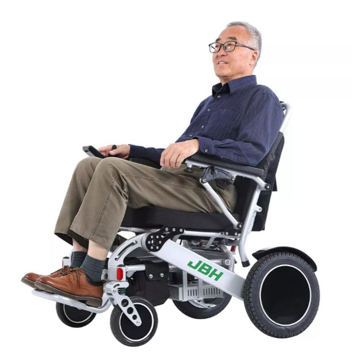 JBH D12 Lightweight Folding Electric Powered Wheelchair